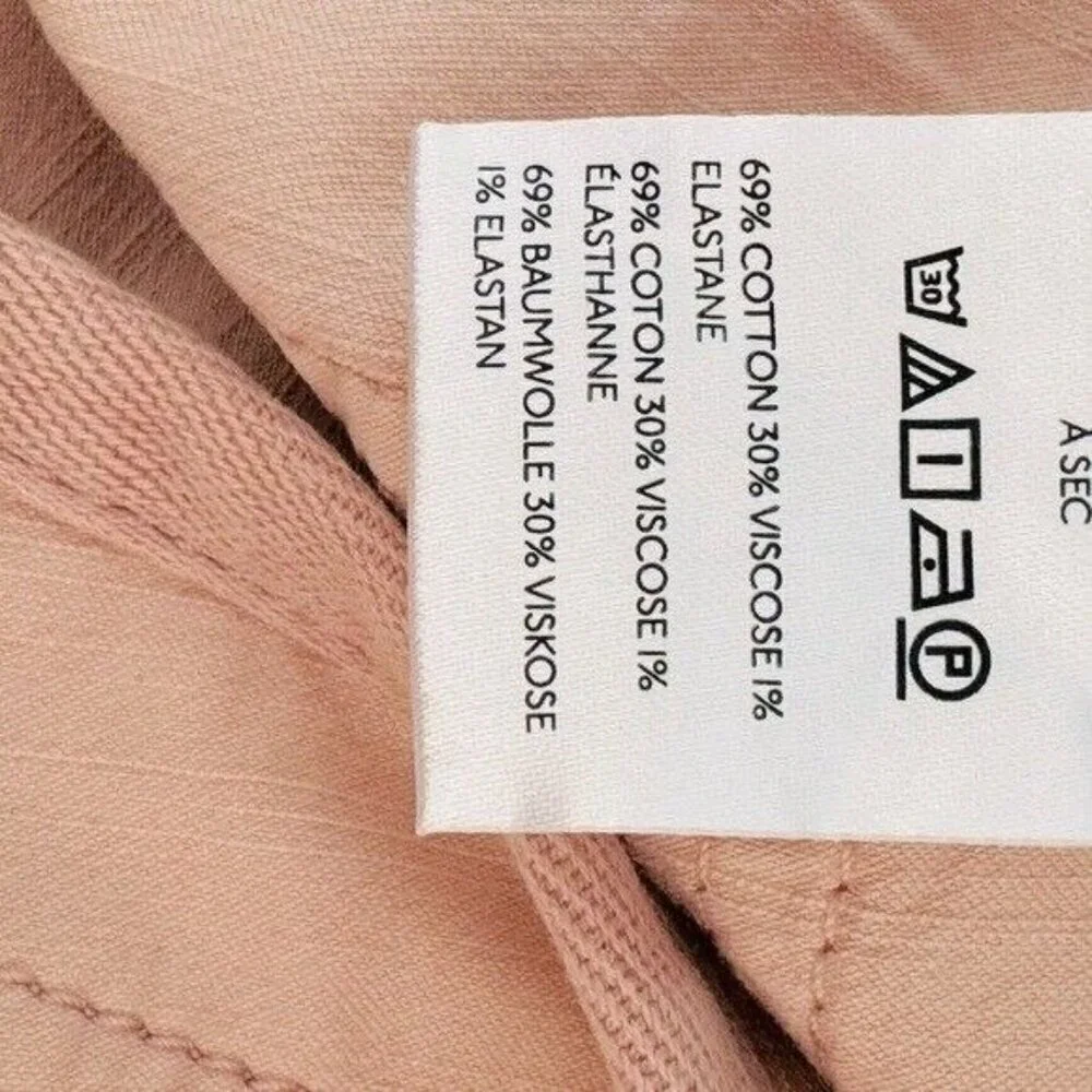 ANTHROPOLOGIE Pilcro Satin Cargo Parachute Pants Pink Combo Size 31 NEW - Picture 12 of 12
